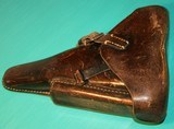 German WW2 P08 Luger Holster by Gustav Genschow-u. Co A.G., clear "jhg 41" and WaA 286 - 2 of 9