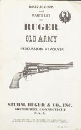 RUGER OLD ARMY PERCUSSION REVOLVER - 6 of 6