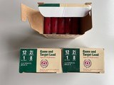 Estate Cartridge Game and Target Load 12 GA 2-3/4" Shell #8 Lead Shot 1oz - 2 boxes + 1 partial box - 2 of 6