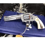 Colt New Python Master Hand Engraved, 6inch, .357 Magnum - 6 of 15