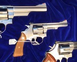 Smith and Wesson Stainless Presentation Set Cased models 629, 686, 63, Three Gun Set NIB - 2 of 15