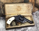 Antique Smith and Wesson D.A. Top Break, .32 With Box, Pearls. - 5 of 6