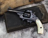 Antique Smith and Wesson D.A. Top Break, .32 With Box, Pearls. - 3 of 6