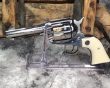 Old Model Ruger Vaquero, .45 Colt, Stainless, Engraved Cylinder, Polished, Boxed - 12 of 13
