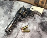 Old Model Ruger Vaquero, .45 Colt, Stainless, Engraved Cylinder, Polished, Boxed - 2 of 13