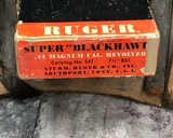 1971 Ruger Super BlackHawk , 3 Screw, .44 mag. Boxed .Like New - 6 of 13