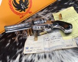 1991 Ruger New Model Super BlackHawk .44 Mag Revolver, 4 5/8 In. Birds Head, 100% Master Hand Engraved - 5 of 24
