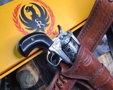 1991 Ruger New Model Super BlackHawk .44 Mag Revolver, 4 5/8 In. Birds Head, 100% Master Hand Engraved - 6 of 24