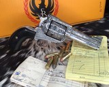 1991 Ruger New Model Super BlackHawk .44 Mag Revolver, 4 5/8 In. Birds Head, 100% Master Hand Engraved - 7 of 24