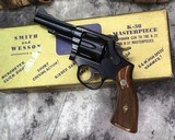 Smith and Wesson K38 Masterpiece, Rare 4 inch, Boxed - 25 of 25