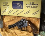 Smith and Wesson K38 Masterpiece, Rare 4 inch, Boxed - 1 of 25