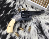 Smith and Wesson model 1903 Hand Ejector, 5 screw, .32, Engraved W/Ivory Grips - 18 of 23