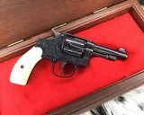 Smith and Wesson model 1903 Hand Ejector, 5 screw, .32, Engraved W/Ivory Grips - 15 of 23