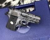 Colt Series 80 MK IV Mustang .380 acp, Hand Engraved, Boxed - 5 of 11