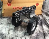 1955 Deluxe Chrome Winchester Signal Cannon with Pine Crate and Ammunition, 10 Gauge. - 8 of 25