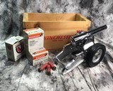 1955 Deluxe Chrome Winchester Signal Cannon with Pine Crate and Ammunition, 10 Gauge. - 23 of 25