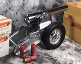 1955 Deluxe Chrome Winchester Signal Cannon with Pine Crate and Ammunition, 10 Gauge. - 11 of 25