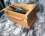 1955 Deluxe Chrome Winchester Signal Cannon with Pine Crate and Ammunition, 10 Gauge. - 24 of 25