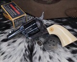 COLT CUSTOM SHOP SHERRIFF'S MODEL SINGLE ACTION REVOLVER WITH BOX, FACTORY IVORY - 13 of 22