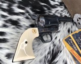 COLT CUSTOM SHOP SHERRIFF'S MODEL SINGLE ACTION REVOLVER WITH BOX, FACTORY IVORY - 3 of 22