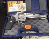 1993 Colt Anaconda, 8 inch, Stainless .44 Magnum, boxed - 2 of 18