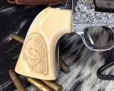 Antique Colt SAA,4.75 inch, Engraved, Carved Ivory, Born 1892 - 12 of 25