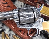 Antique Colt SAA,4.75 inch, Engraved, Carved Ivory, Born 1892 - 25 of 25