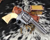 Antique Colt SAA,4.75 inch, Engraved, Carved Ivory, Born 1892 - 19 of 25