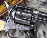 Antique Colt SAA,4.75 inch, Engraved, Carved Ivory, Born 1892 - 8 of 25