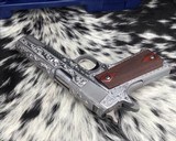 Colt 70 Series Government Model Stainless, Hand Engraved, New - 9 of 16