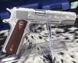 Colt 70 Series Government Model Stainless, Hand Engraved, New - 2 of 16