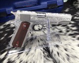 Colt 70 Series Government Model Stainless, Hand Engraved, New - 15 of 16