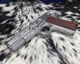 Colt 70 Series Government Model Stainless, Hand Engraved, New - 11 of 16