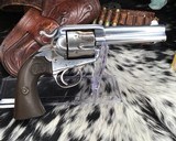 1900 Colt Single Action Bisley Model, 38/40 Nickel, W/Colt Letter - 4 of 18
