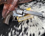 1900 Colt Single Action Bisley Model, 38/40 Nickel, W/Colt Letter - 2 of 18
