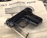 1908 Colt Pistol ,Born 1918 ,98% , Original Box - 11 of 19