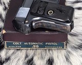 1908 Colt Pistol ,Born 1918 ,98% , Original Box - 2 of 19