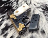 Damascened Automatica Espanola, Gold and Mother of Pearl, Pocket .25 ACP - 9 of 25