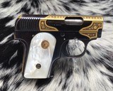 Damascened Automatica Espanola, Gold and Mother of Pearl, Pocket .25 ACP - 21 of 25
