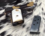 Damascened Automatica Espanola, Gold and Mother of Pearl, Pocket .25 ACP - 8 of 25