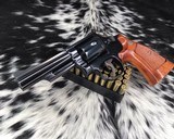 Smith and Wesson model 19, .357 Combat Magnum, 4 in. Boxed, pinned and recessed. - 7 of 16