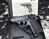 Engraved 1972 Walther PPK/S, .380 acp, matching box,Blued, Bern Germany - 12 of 15