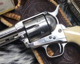 1925 Colt SAA, 38-40, Nickle and Ivory, 4 3/4 Inch First Gen.Beauty - 4 of 21