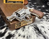 1969 Colt Detective Special, Nickel, .38 Special, Boxed, Unfired in Wrapper, W/letter - 12 of 24