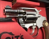 1969 Colt Detective Special, Nickel, .38 Special, Boxed, Unfired in Wrapper, W/letter - 11 of 24