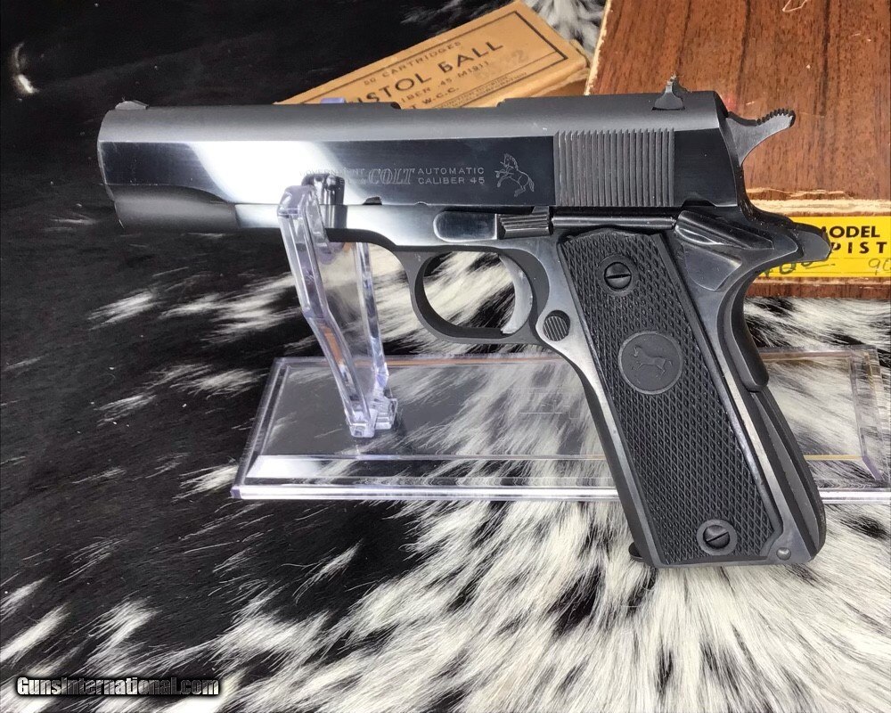 1966 Colt Government Model, Pre-70 series, boxed