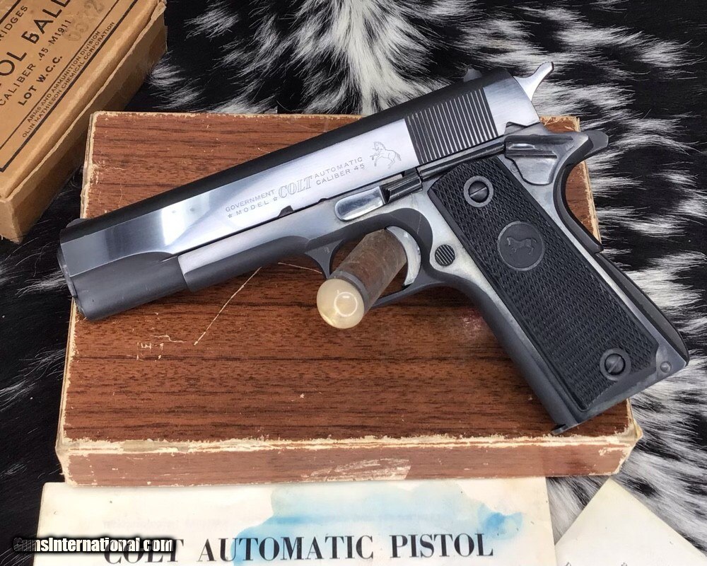 Colt Government Series 70 ニッケル仕上げ 1911-government-series-70-