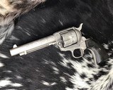 1907 Colt SAA1sr Gen., 5.5 inch, .45 Colt , D.W. Harris engraved, Silver Plated, Archives letter. - 24 of 25