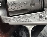 1907 Colt SAA1sr Gen., 5.5 inch, .45 Colt , D.W. Harris engraved, Silver Plated, Archives letter. - 19 of 25