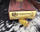 1979 Colt Trooper MKIII, 6 inch, .22LR, Unfired, Boxed - 14 of 20